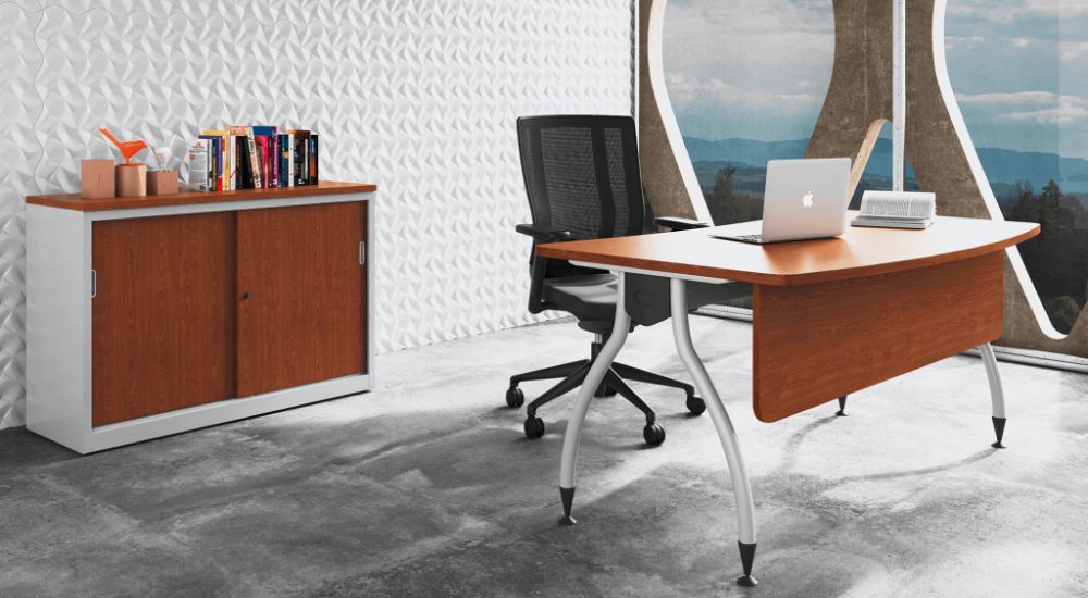 Mesa de reuniões 190x90 4 pés