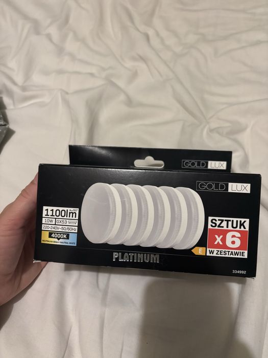 Zarówka gx53 goldlux platinum neutralna biała