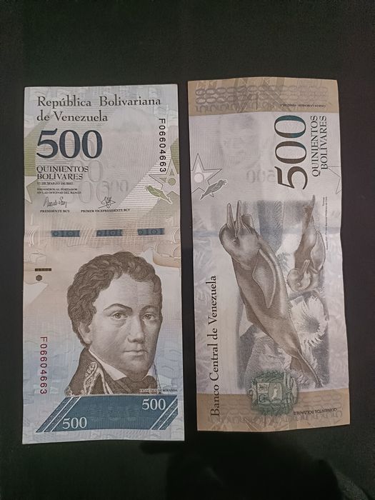 Nota de Bs.F 500 da Venezuela (ano 2017)