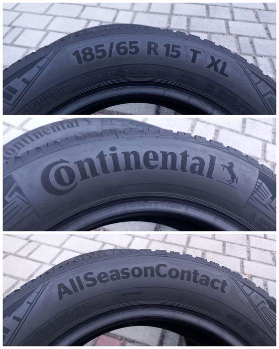 185/65 R15 CONTINENTAL 19рік 5,5мм Пара Всесезон All Season 4SEASON Weather Control