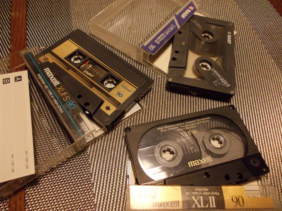 7 x kaseta magnetofonowa , maxell, BASF, 90 min, idealne - top