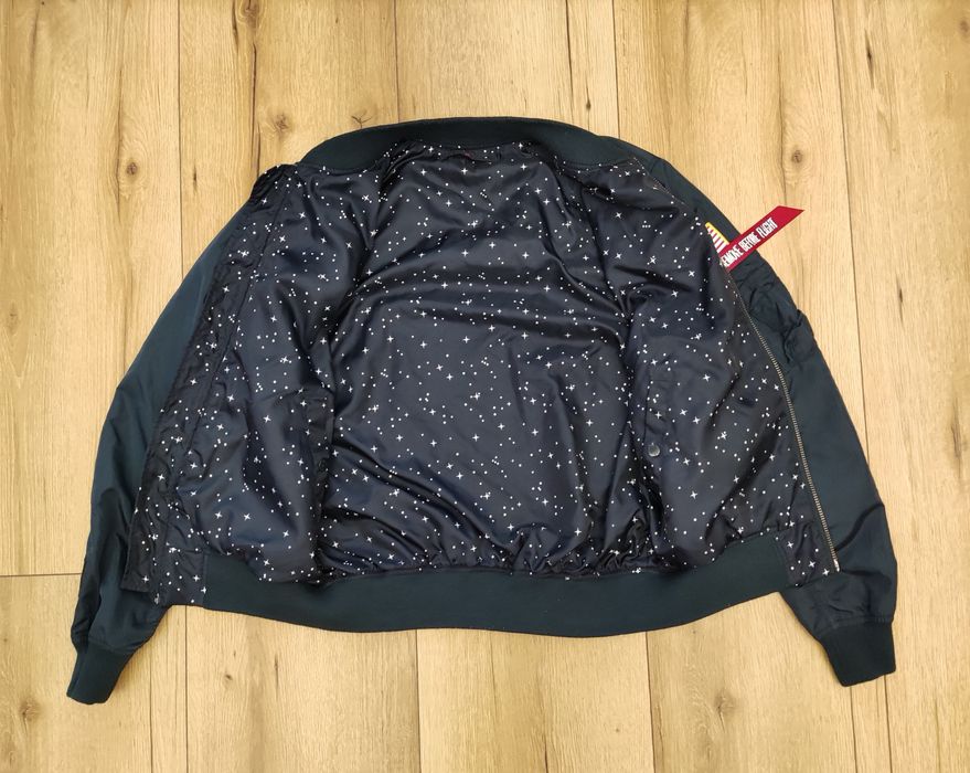 Alpha Industries męska kurtka bomberka granatowa w rozmiarze L