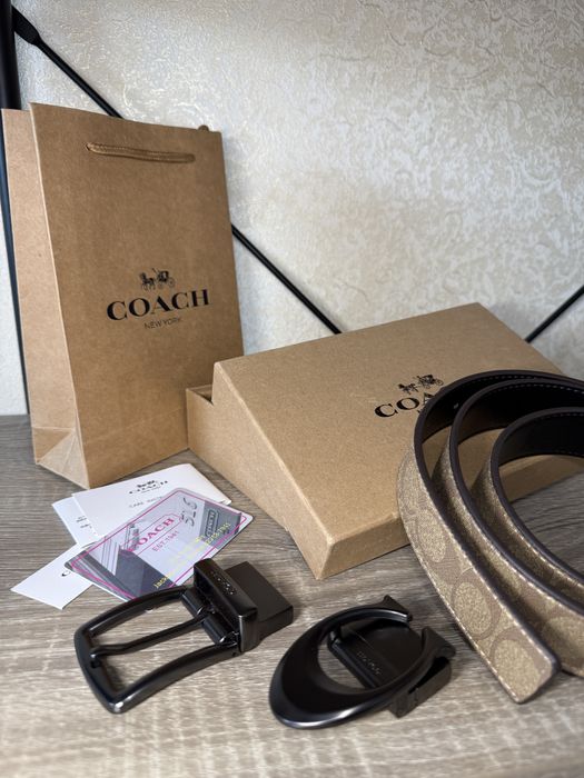 Ремінь Coach з двома пряжками
