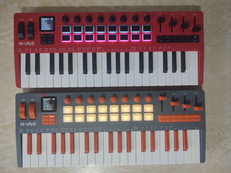 Міді клавіатура M-VAVE SMK-25  та M-VAVE SMK-37elite
37-клавішний п