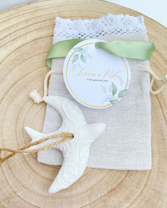 Lembrança casamento, batizado gesso perfumado andorinha