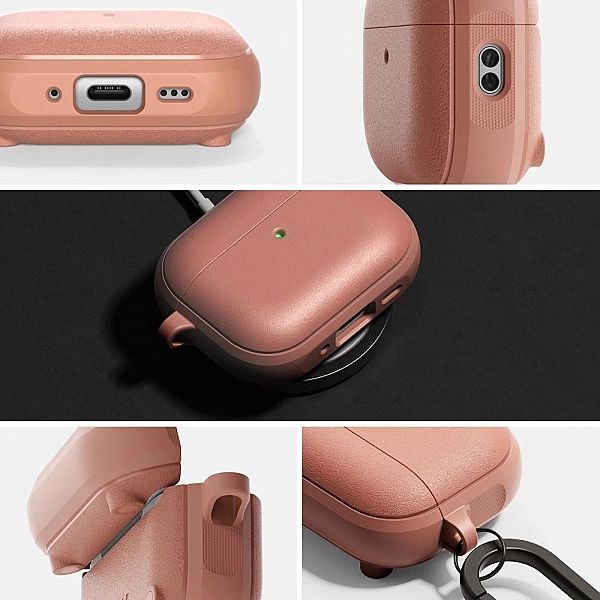 Etui Ringke Onyx Magnetic MagSafe na AirPods Pro 3 - różowe