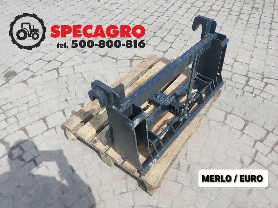 Adapter hydrauliczny z ramką euro na widły  paletowe .