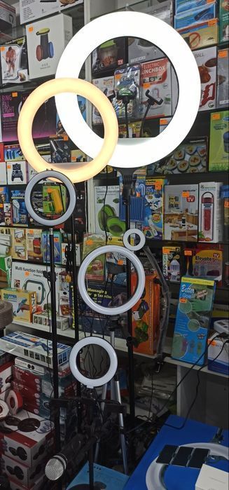 Набор блогера Тик-Тока 4в1 Штатив 2м,Лампа 26см,держатель для телефона