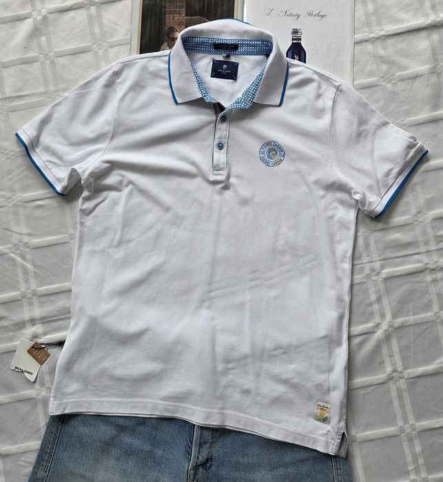 Koszulka męska polo marki Pierre Cardin biała rozmiar M