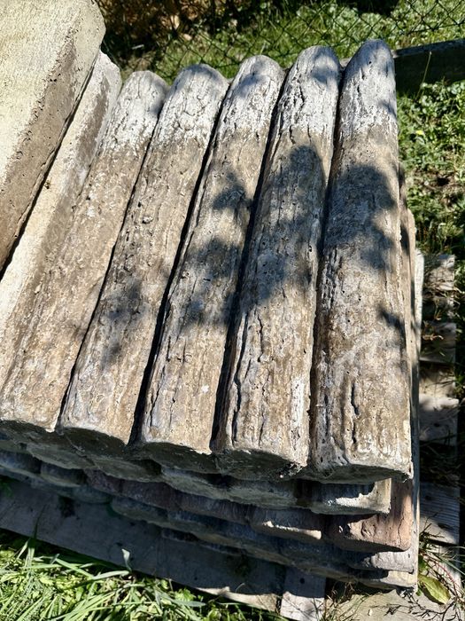 Obrzeże betonowe palisada imitacja drewna