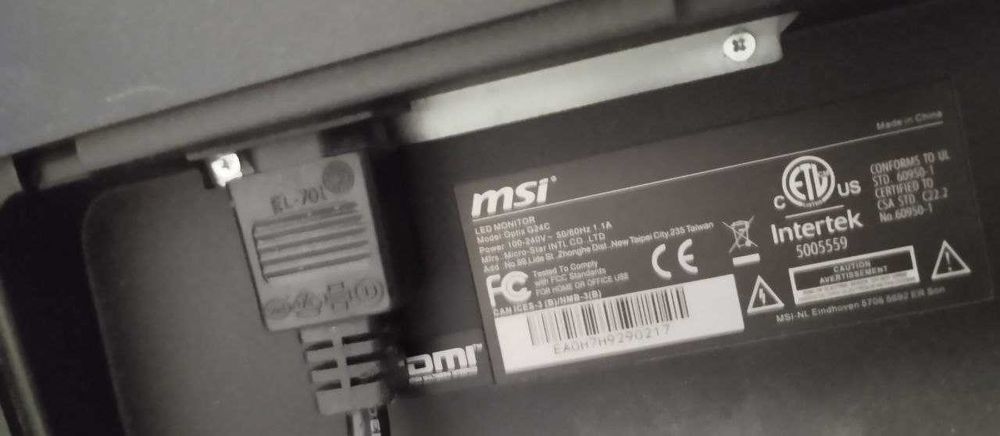 Komputer gamingowy + monitor msi 24 cale