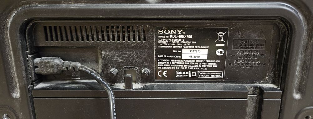 Telewizor TV Sony Bravia 40" KDL 40 EX700 dekoder