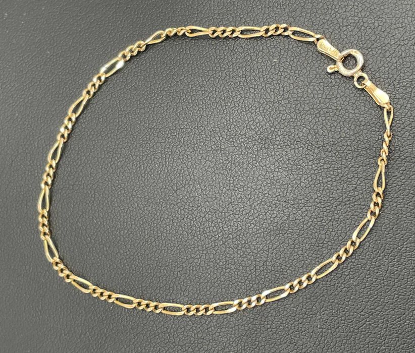 Złota bransoletka Figaro 14kt (583) 2,12 gram 18,5 cm