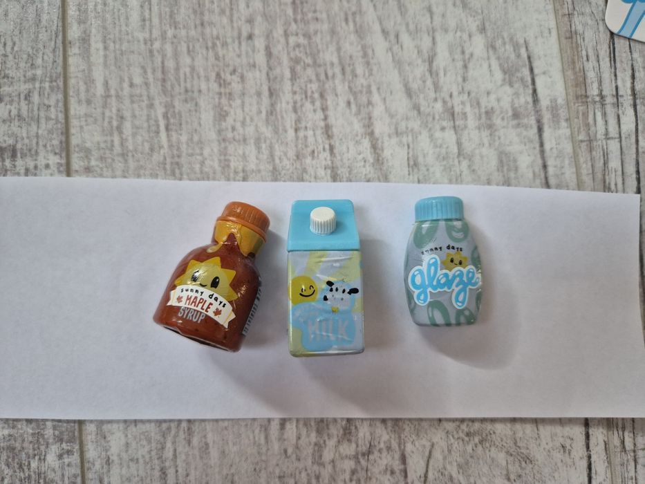 MiniVerse kule jedzenie gofry płatki galaretka 3 zestawy