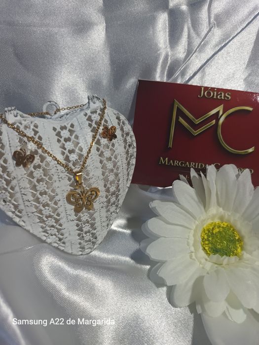 Conjunto de colar +brincos