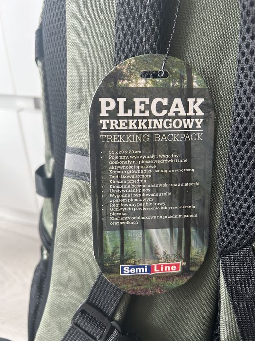 Plecak sportowy trekingowy szkolny duzy nowy