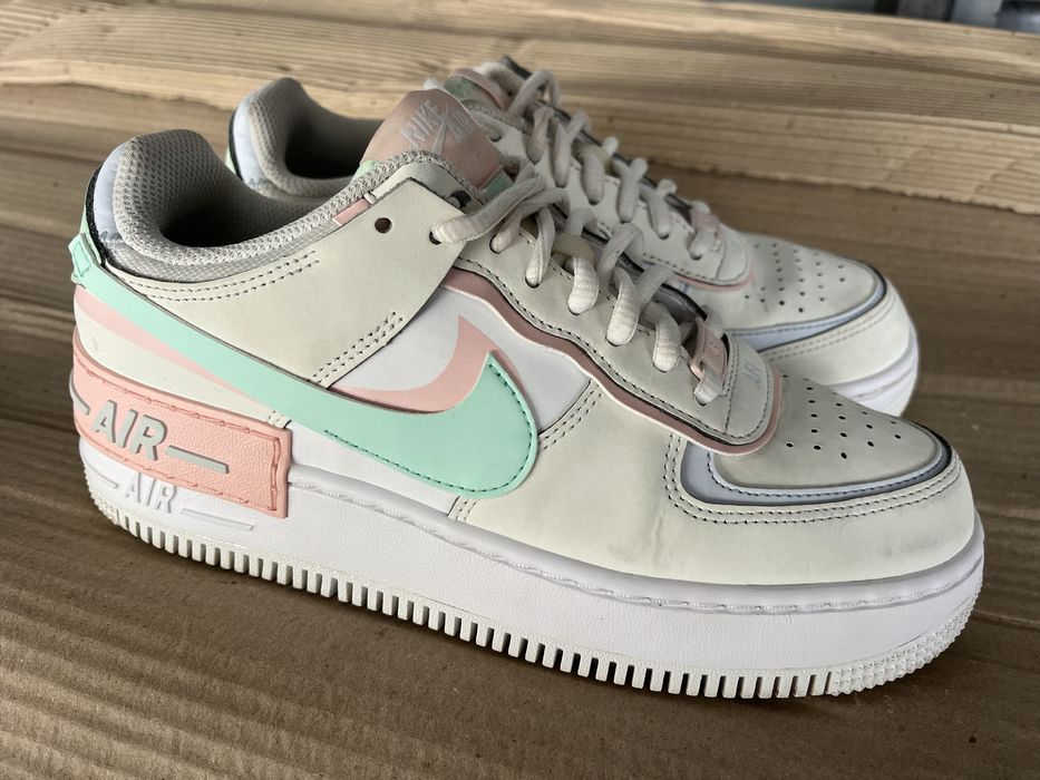 Nike Air Force 1 Shadow CI0919-117 кросівки жіночі шкіряні спортивні на платформі Оригінал 38р/24 см