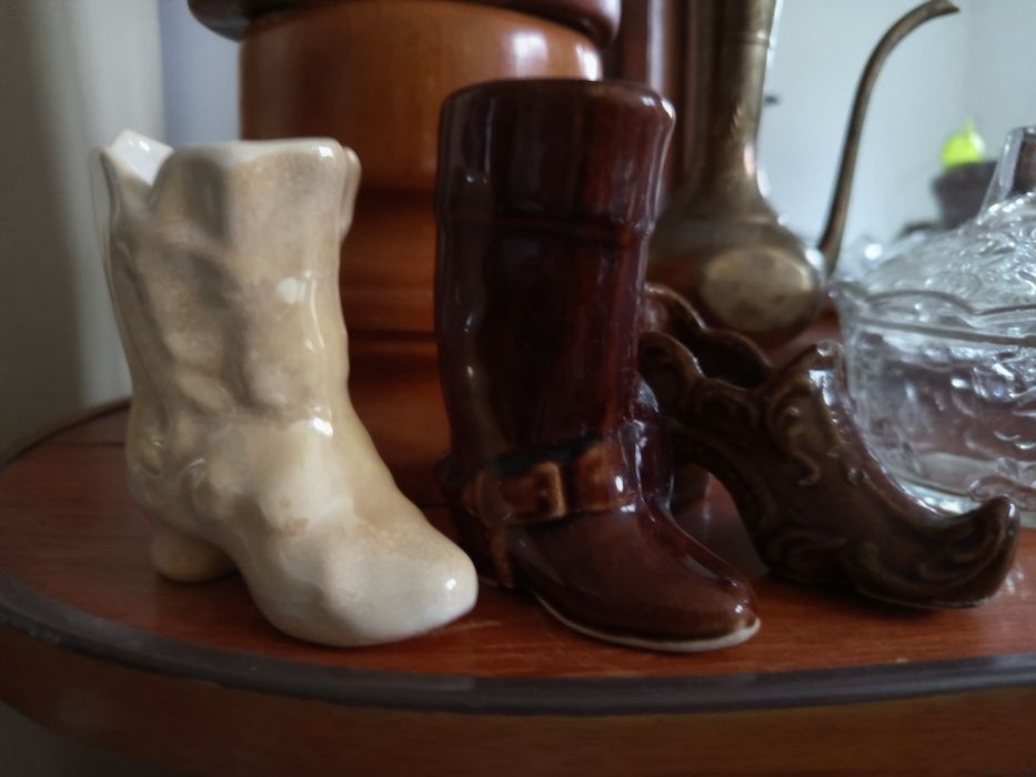 Całość 3 ceramiczne buciki PRL