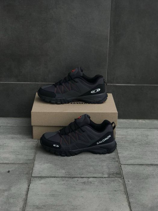 Мужские кросовки  Salomon/красовки мембрана/весенние саломон кожаные