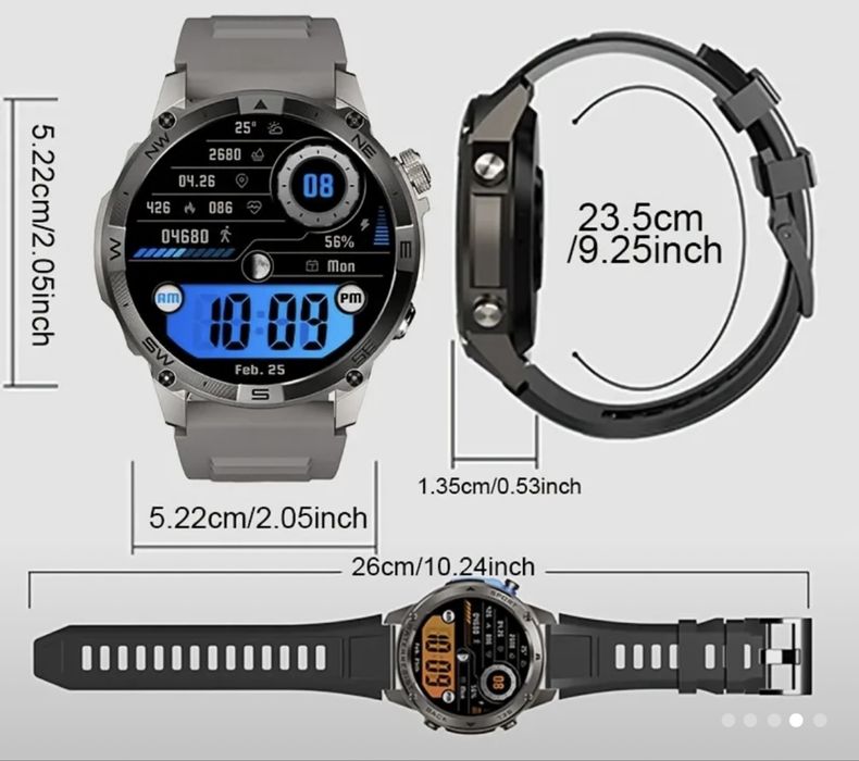 Nowy Smartwatch GPS Amoled
