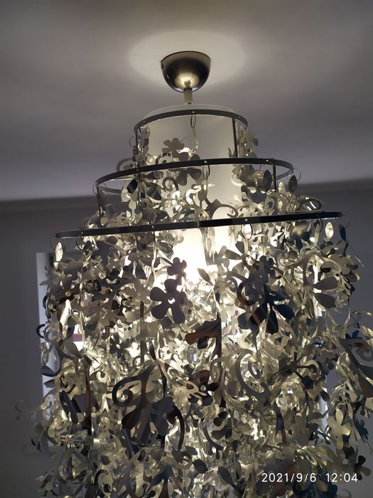 Lampa wisząca Primavera srebrna Glamour