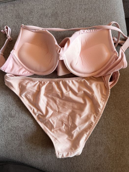 Strój kąpielowy Reserved 36 S bikini różowy z falbanką