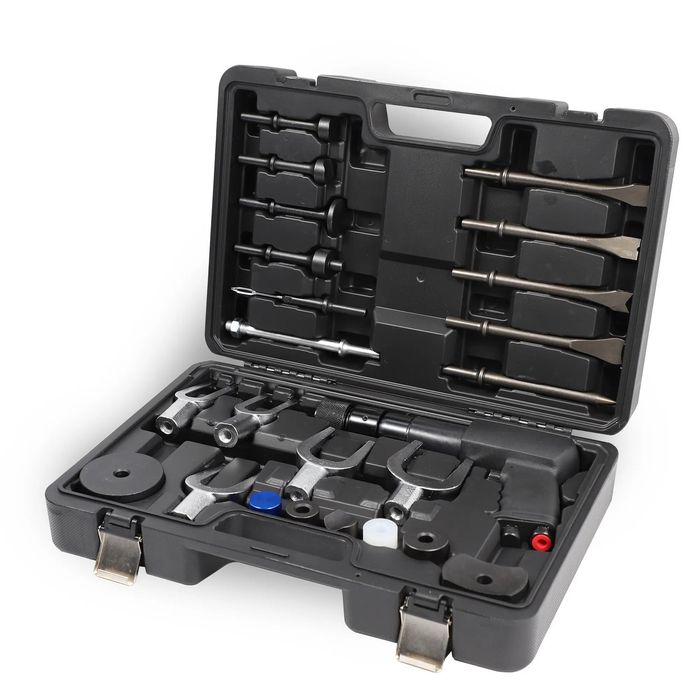 Зубило пневматичне зі швидкоз'ємним тримачем 24од пневмозубило набор