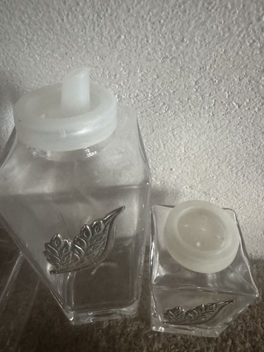 3 peças cristal e prata