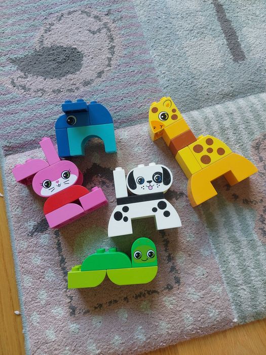 Lego Duplo mix 10858, 10904, 10573 zwierzęta 10847 pociąg