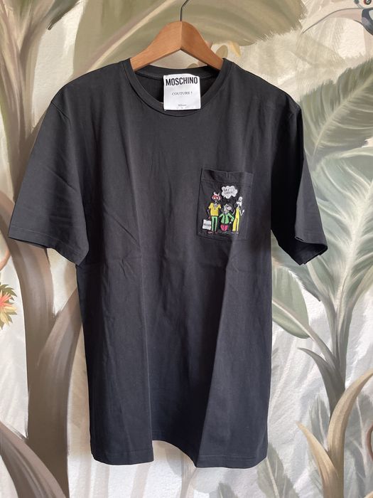 Moschino t-shirt na krótki rękaw czarny rozmiar M