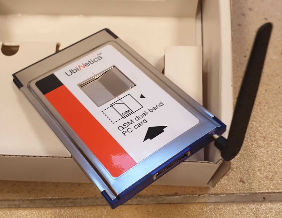 Interface PCMCIA karta tel. i modem GSM, UBI Netics GC201 do laptopa