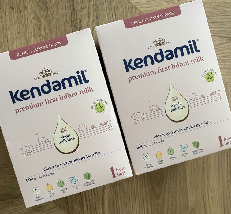 2x Mleko modyfikowane Kendamil Premium 1