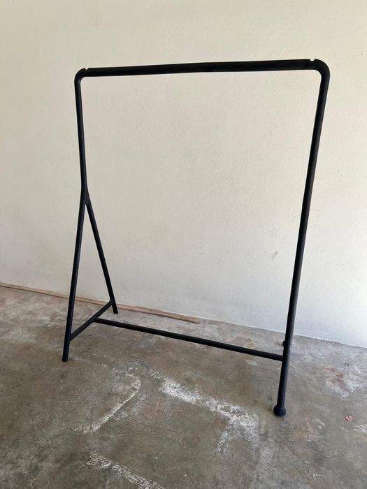Suporte para Cabides (Charriot) preto 117x50