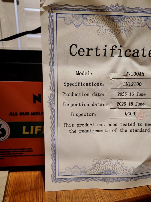 Акумулятор Lifepo4 24v 100ah, 12v 100ah