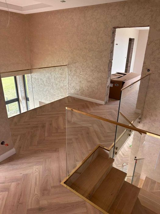 Balustrada Malowana Proszkowo Ocynk Panel loft szklane