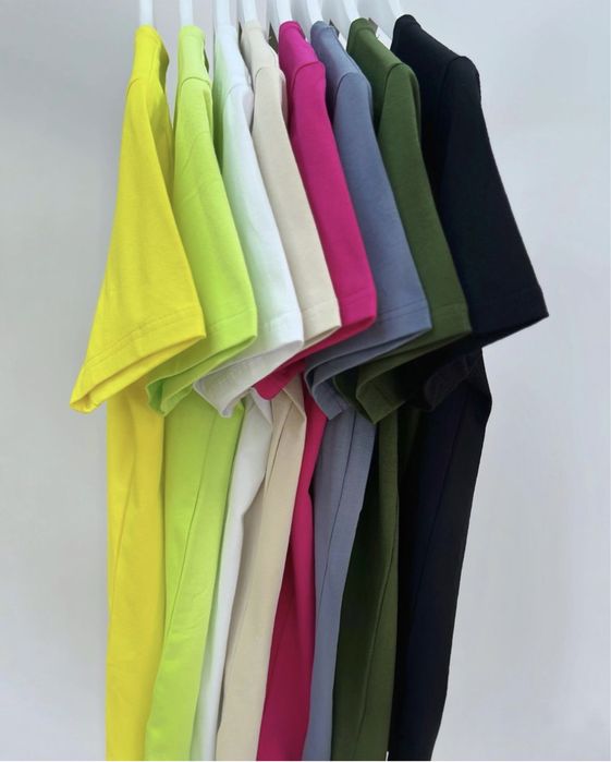 Футболки базові гурт/оптом для принтів, для вишивки однотонні футболки