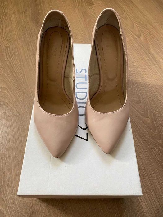 Шкіряні туфлі лодочки