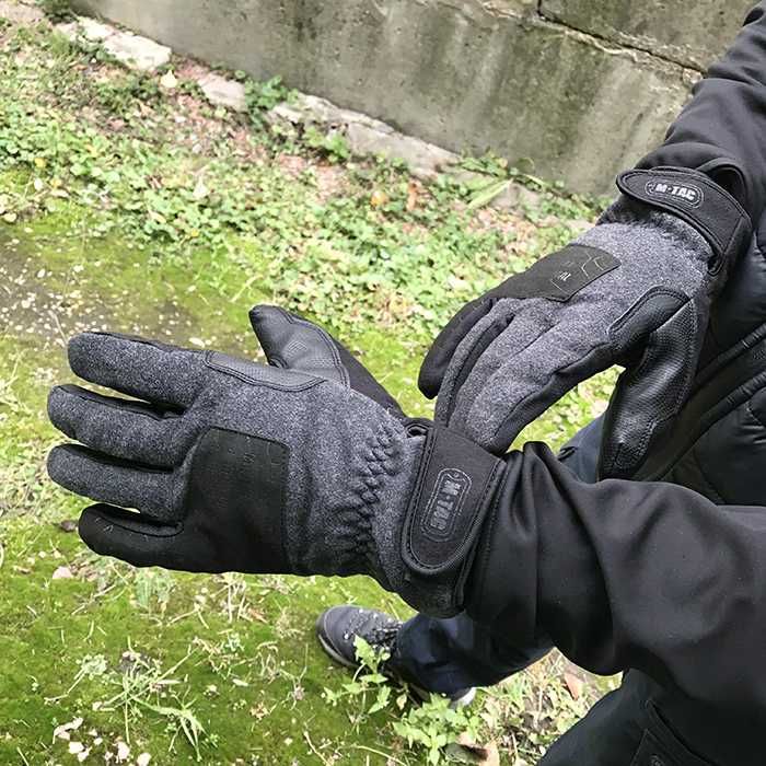 M-Tac рукавички зимові теплі Extreme Tactical Dark Grey