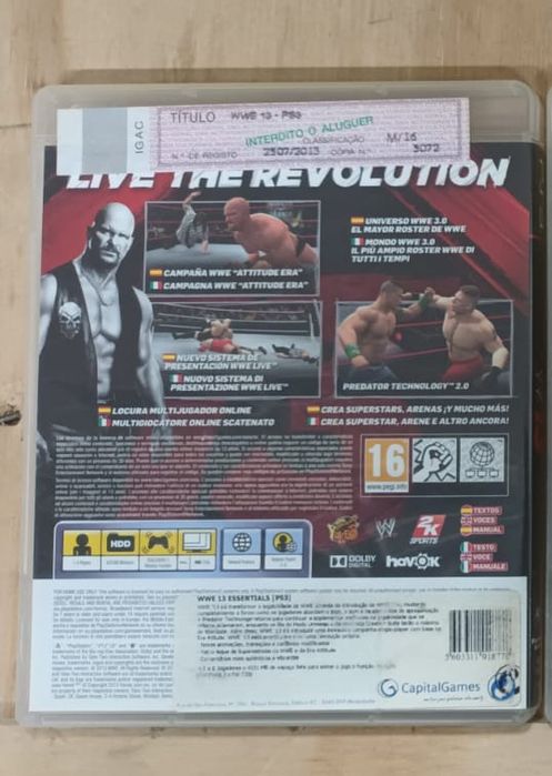 Jogo PlayStation 3. ' W 13'