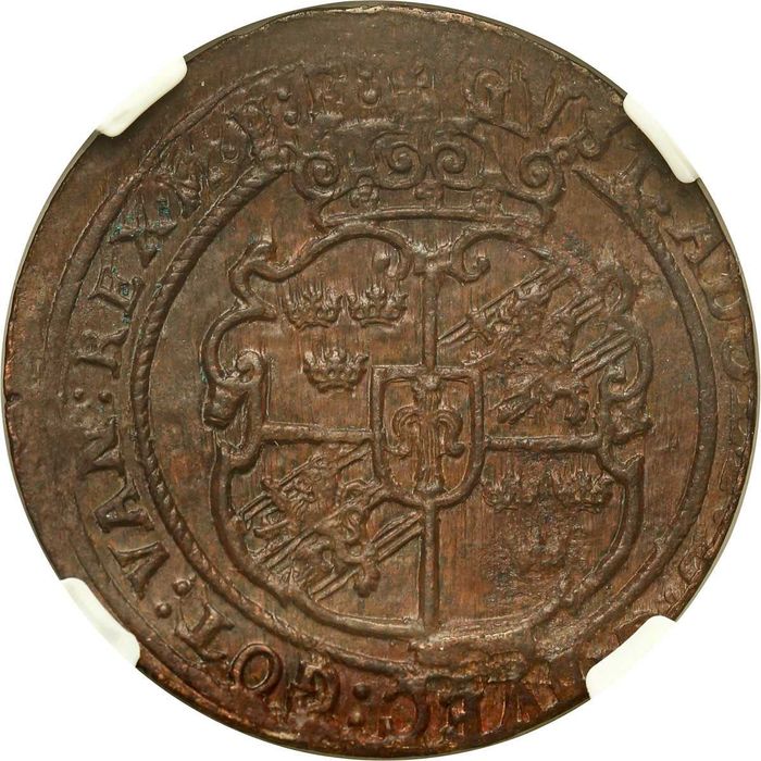 Szwecja, 1 öre ore 1629, Nykoping NGC MS62 (MAX) - PIĘKNE
