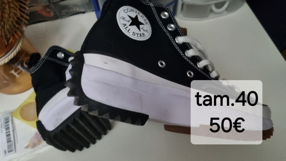 Tenis usados e novos
