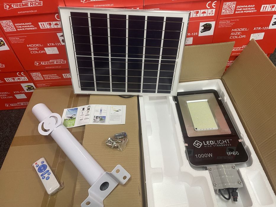 Lampa Uliczna, Solarna Led Ligh 1000W, latarnia uliczna HIT CENOWY