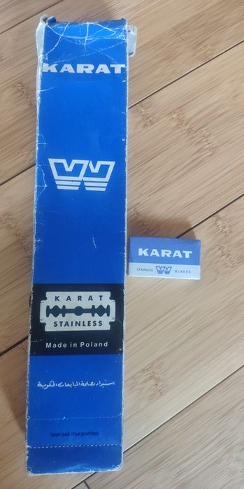 Żyletki Karat 10 szt. nowe zafoliowane vintage PRL