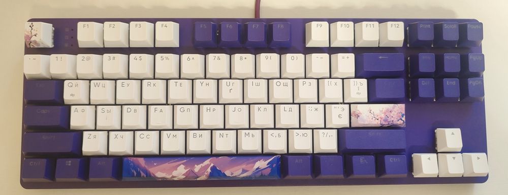 Механічна клавіатура Dark Project One KD87A RGB Violet/White / Повний комплект