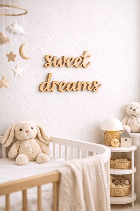 Nome em Madeira para Quarto de Bebé | Personalizado | Design Natural