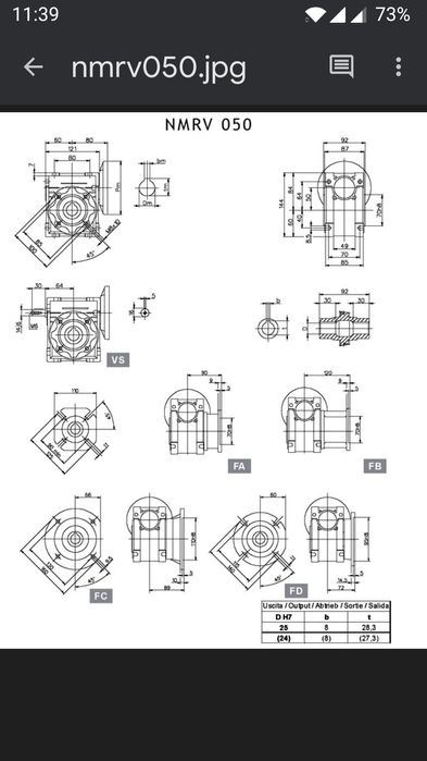 Редуктор черв'ячний RDVM 050 ( NMRV CMRV PMRV )