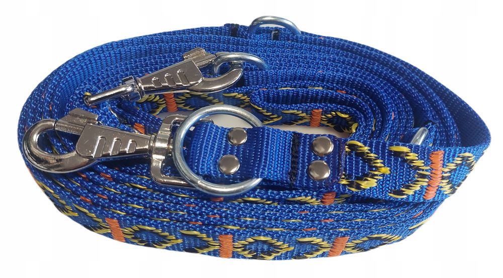 smycz przepinana 3m z grubej taśmy dla psa