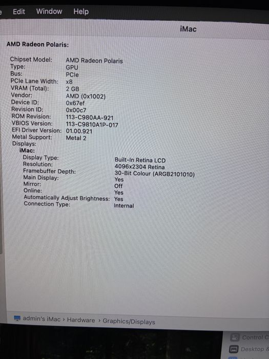 Apple imac 2017 i5 3ghz