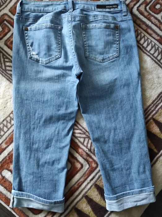 Бриджи джинсовые