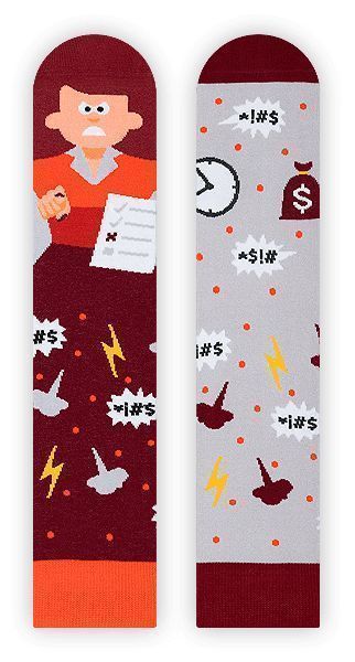 Zabawne skarpetki dla bizneswoman - Boss Lady 36-39